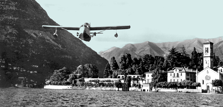 Seabee over Lake Como!