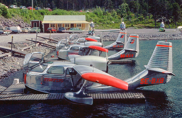 Fiskflyg AB Republic Seabee fleet!  Photo: Lars E. Lundin