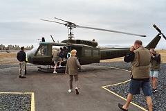 Boarding the Huey!