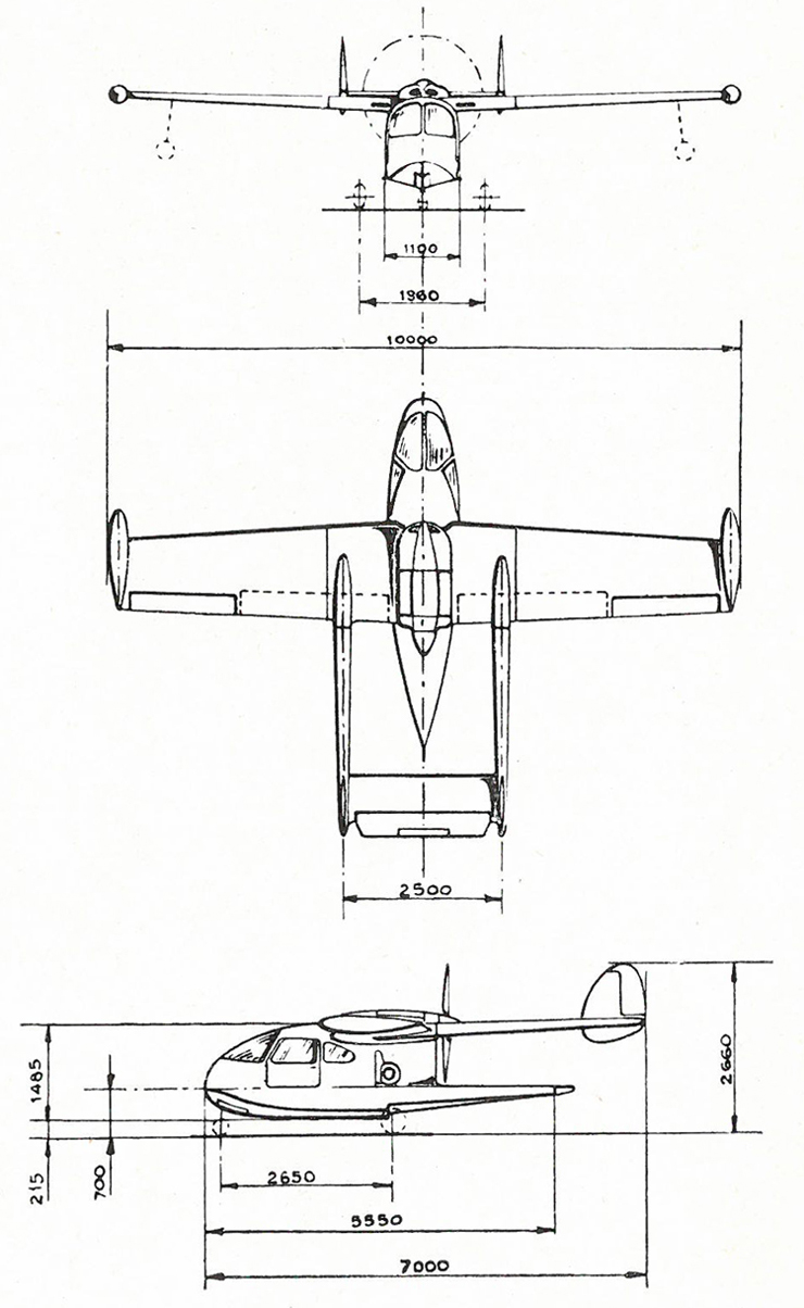 NARDI FN-333 3-view drawing